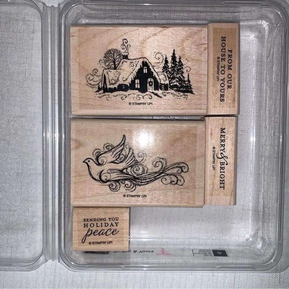 STANPIN' UP! To You And Yours Retired Christmas Stamp Set 5 Holiday Scrapbooking